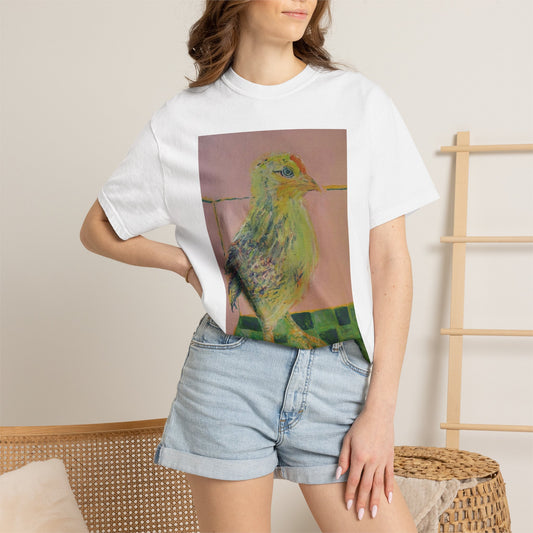 Splash Ameraucana Rooster Chick 3, garment-dyed t-shirt 100% ring-spun cotton